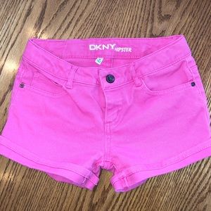 DKNY Pink Girls Hipster Shorts